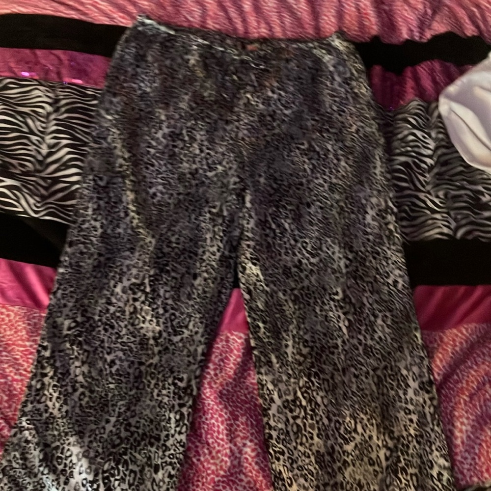 SILKY pj pants cheetah print lg